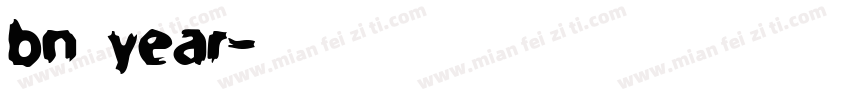 bn year字体转换